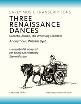 THREE RENAISSANCE DANCES for orchestra Orchestra sheet music cover
